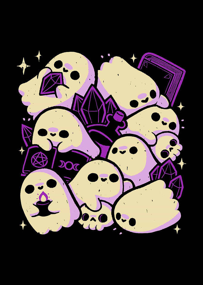 Spooky Cute Ghosts and Witchcraft