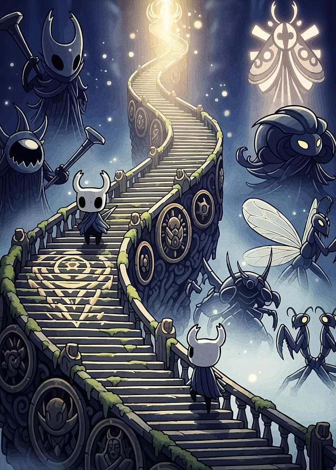 Hollow Knight Stairway Light