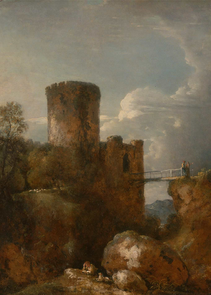 Castle Ruins Landscape Painting