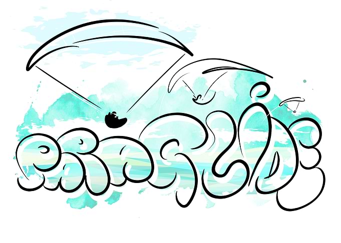 Paragliding Adventure Illustration