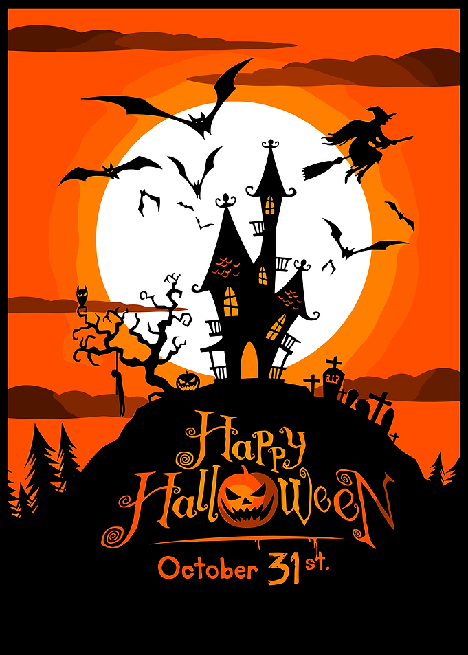 Happy Halloween Spooky Night Illustration