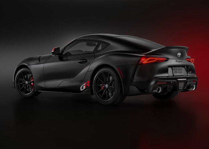 Black Toyota Supra GR Rear View