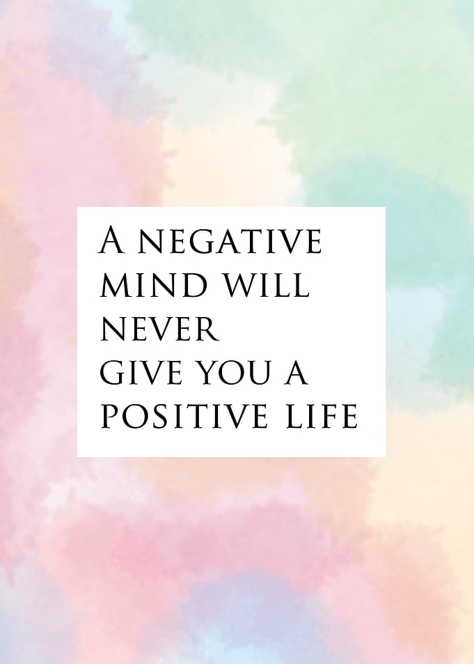 Inspirational Quote on Watercolor Background