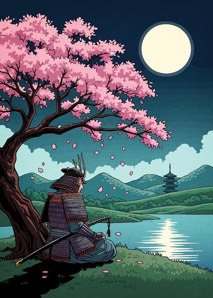 Samurai Cherry Blossom Tree