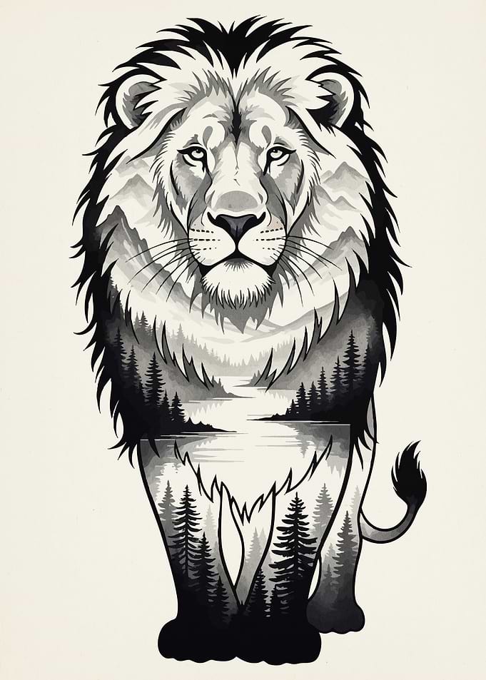 Lion Landscape Animal