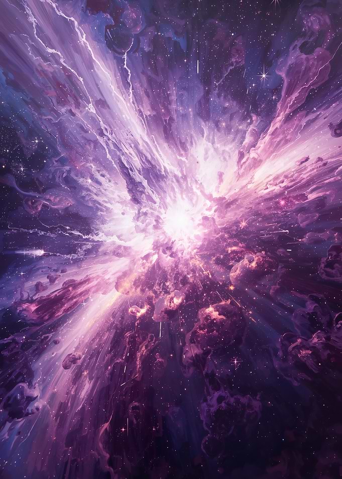 Purple Cosmic Explosion