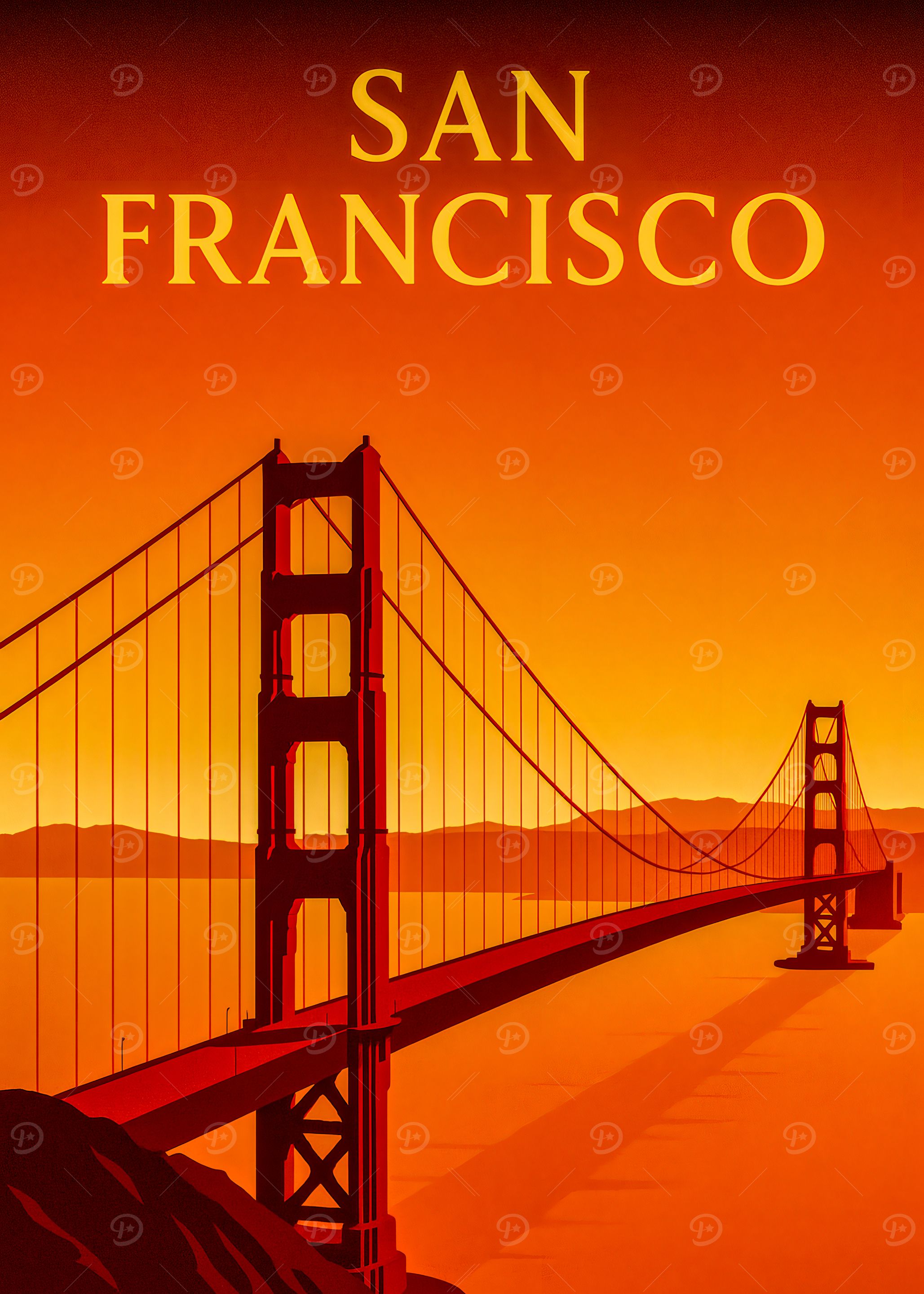 San Francisco Golden Gate Bridge Poster