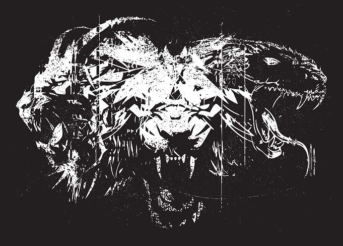 Three-Headed Beast of Gritty Fury