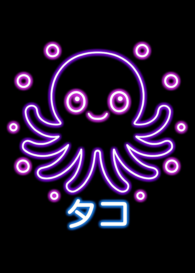 Neon Octopus