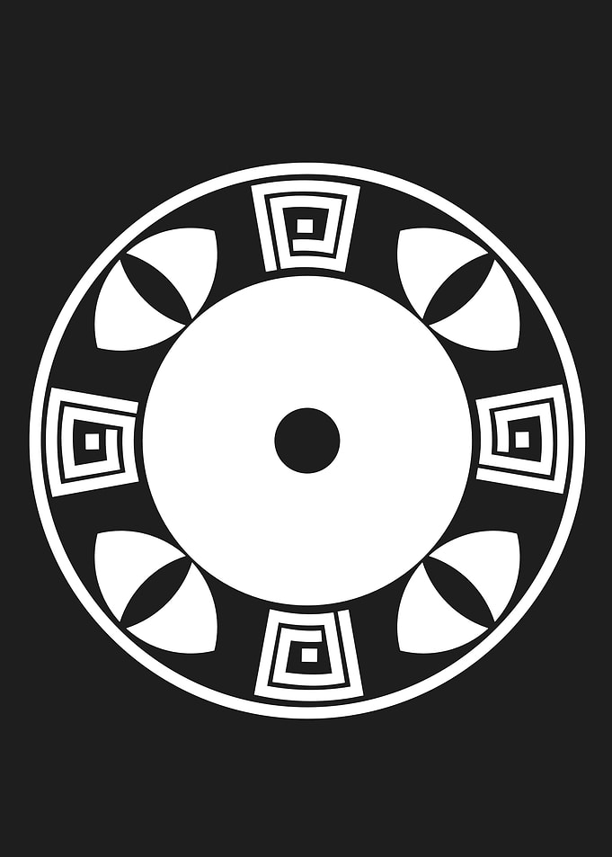 Cosmic Sun Wheel Mandala