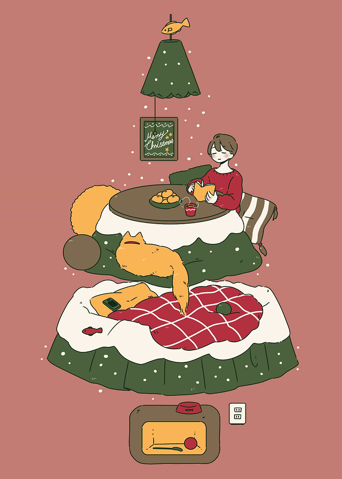 Cozy Christmas Kotatsu Scene