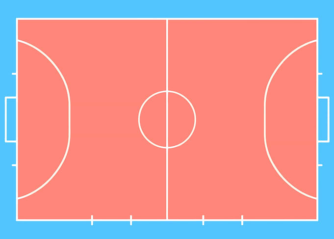 Futsal Court Diagram
