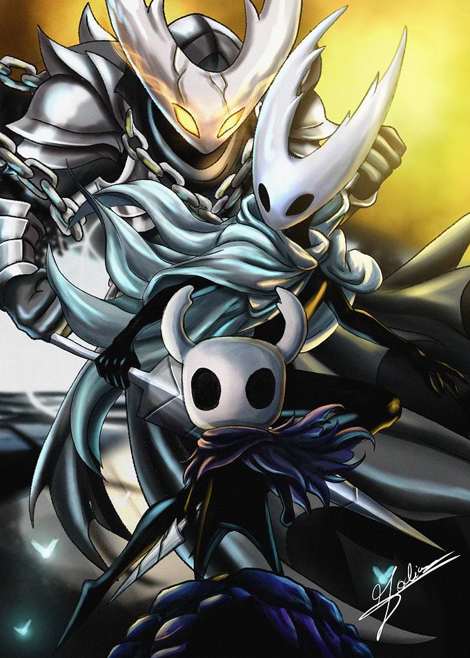 Hollow Knight The Knights digital art