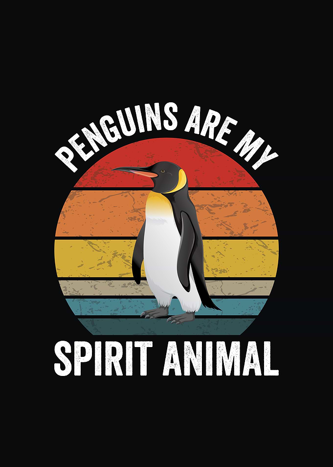 Penguins are my spirit animal retro Seabird