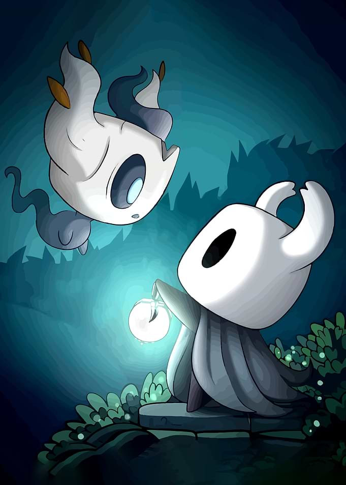 Hollow Knight and Will o' Wisp