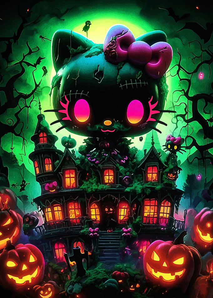 Halloween Hello Kitty Haunted House