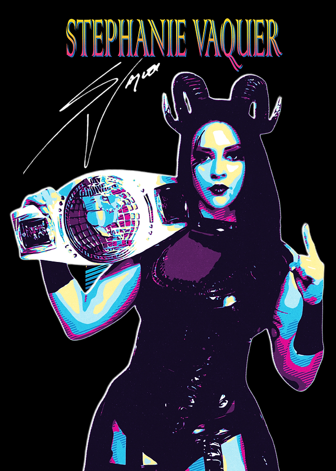Stephanie Vaquer Wrestling Champion Pop Art