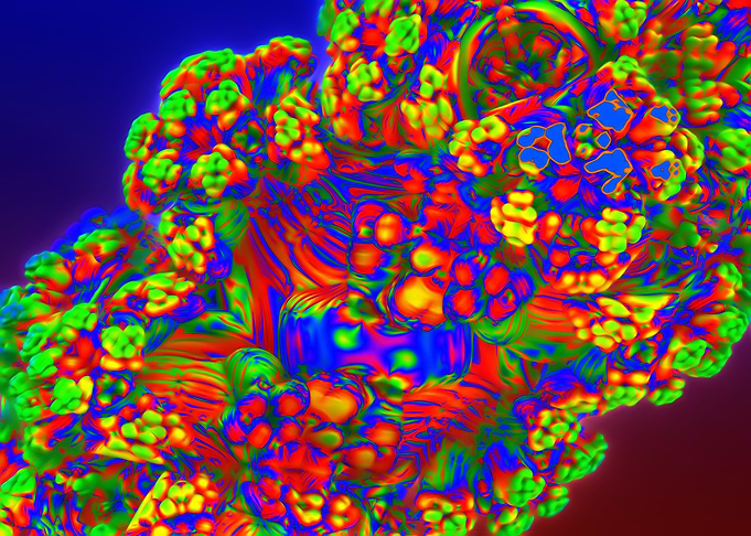 Bad For The Eyes - Abstract Colorful Fractal Structure
