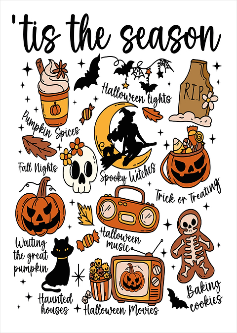 Halloween Season Fall Doodle Art