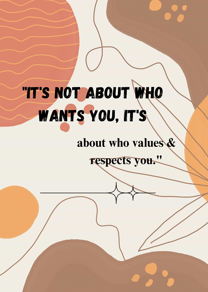 Inspirational Quote with Abstract Shapes