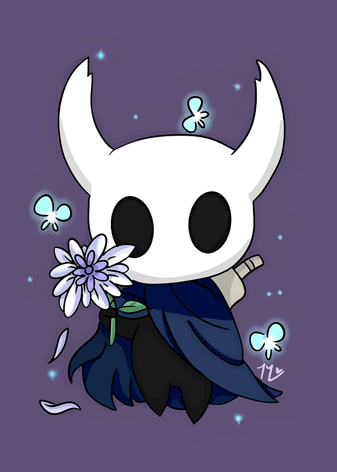 Hollow Knight with Flower