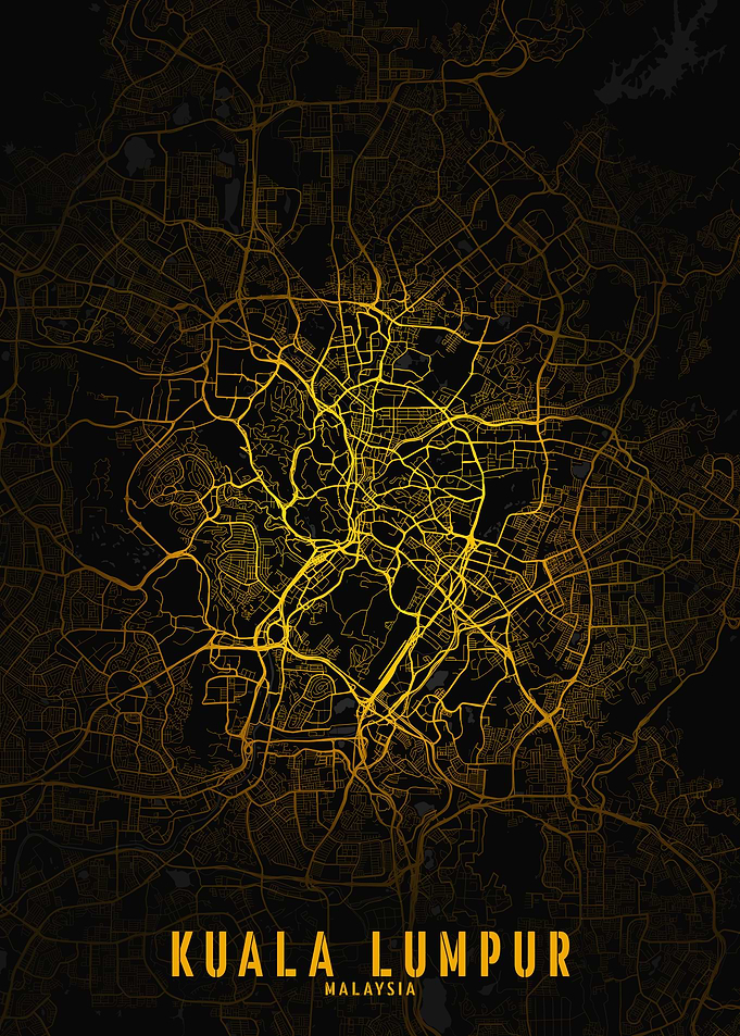 Kuala Lumpur Golden City Map
