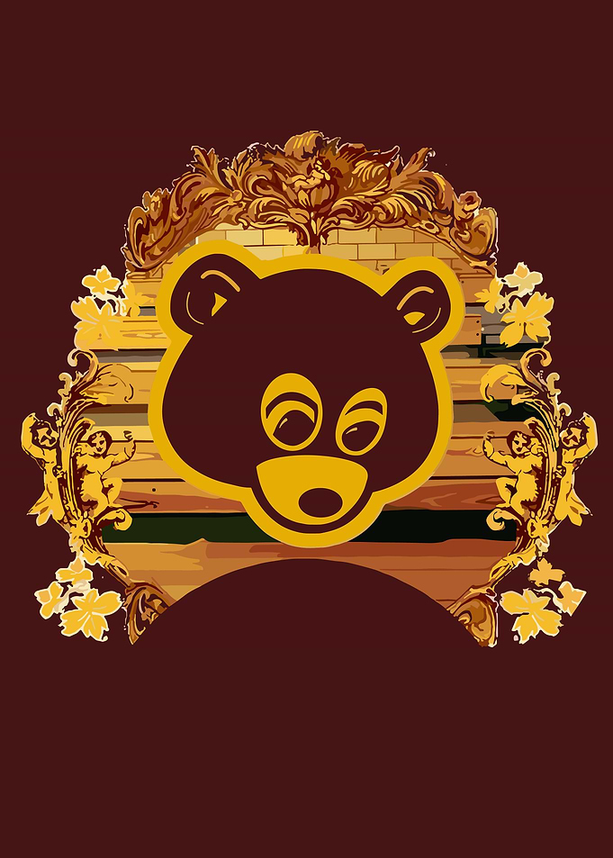 Kanye West Bear Logo Illustration