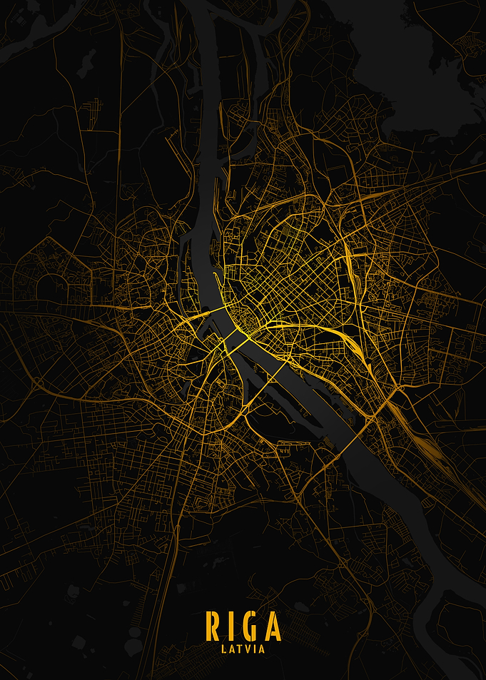 Riga Golden City Map
