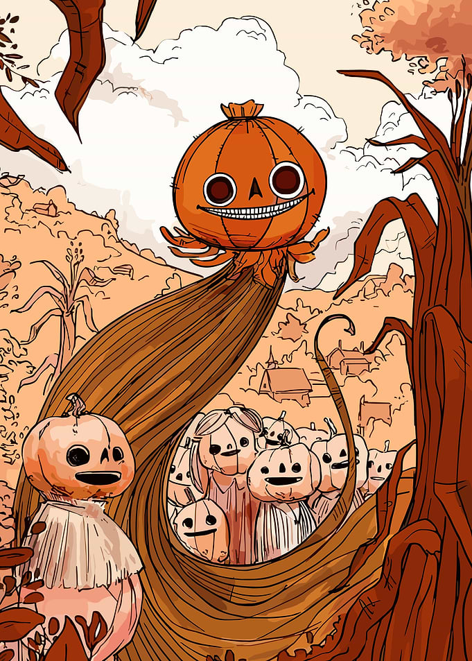 Over the Garden Wall Pumpkin People