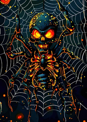 Skull Spider Halloween