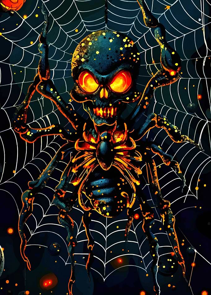 Skull Spider Halloween