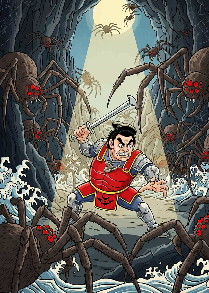 Warrior versus Spiders Cave