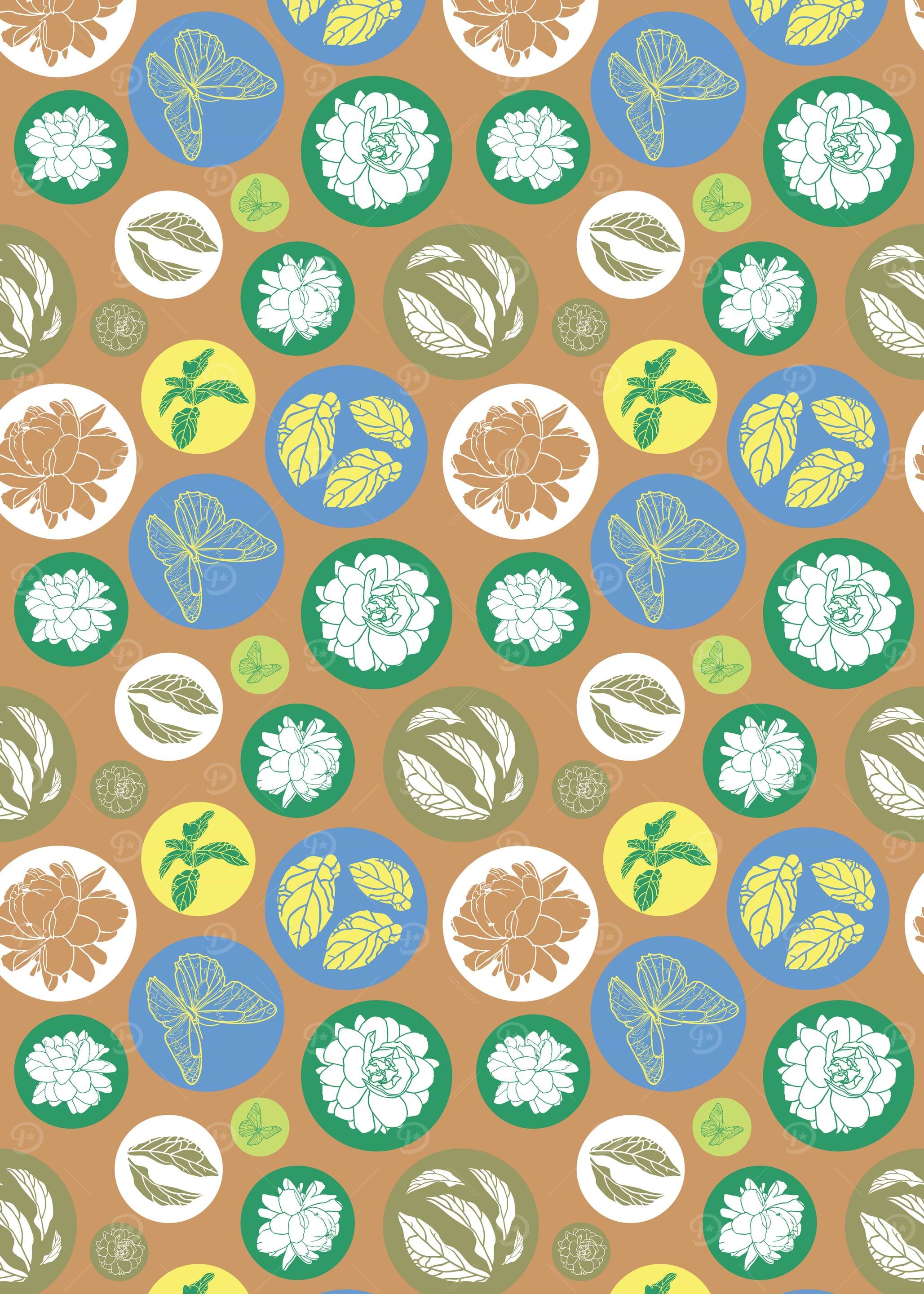Floral and Butterfly Pattern