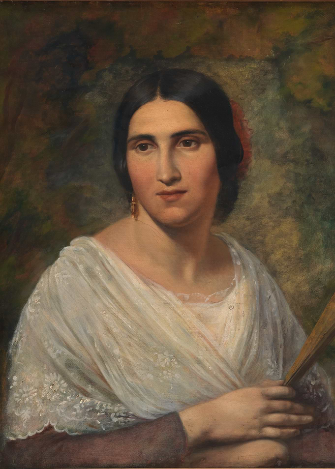 Portrait of a Woman with Fan
