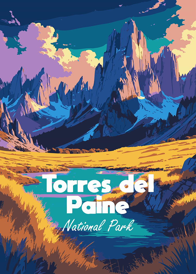 Torres del Paine National Park Poster