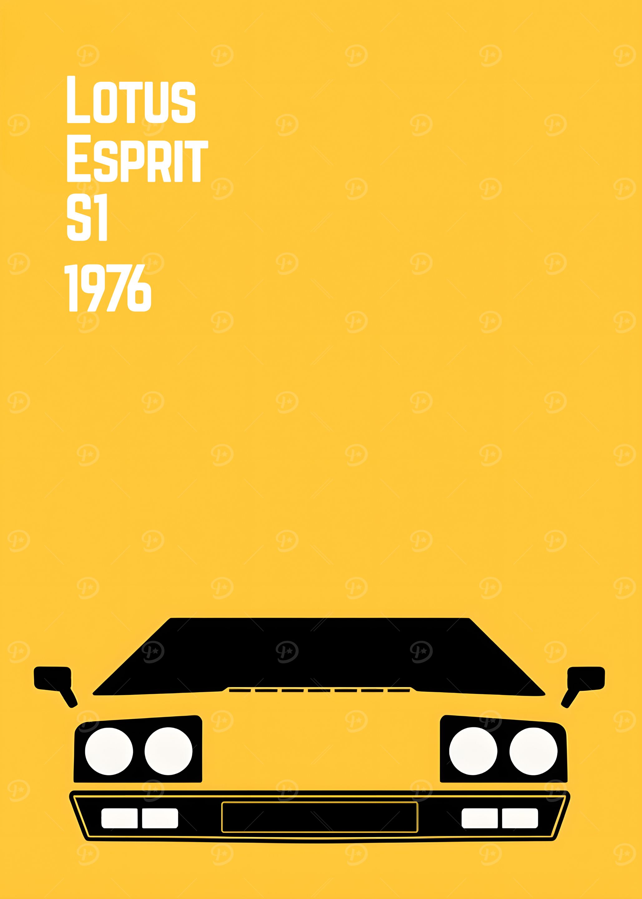 Lotus Esprit S1 1976 Minimalist Poster