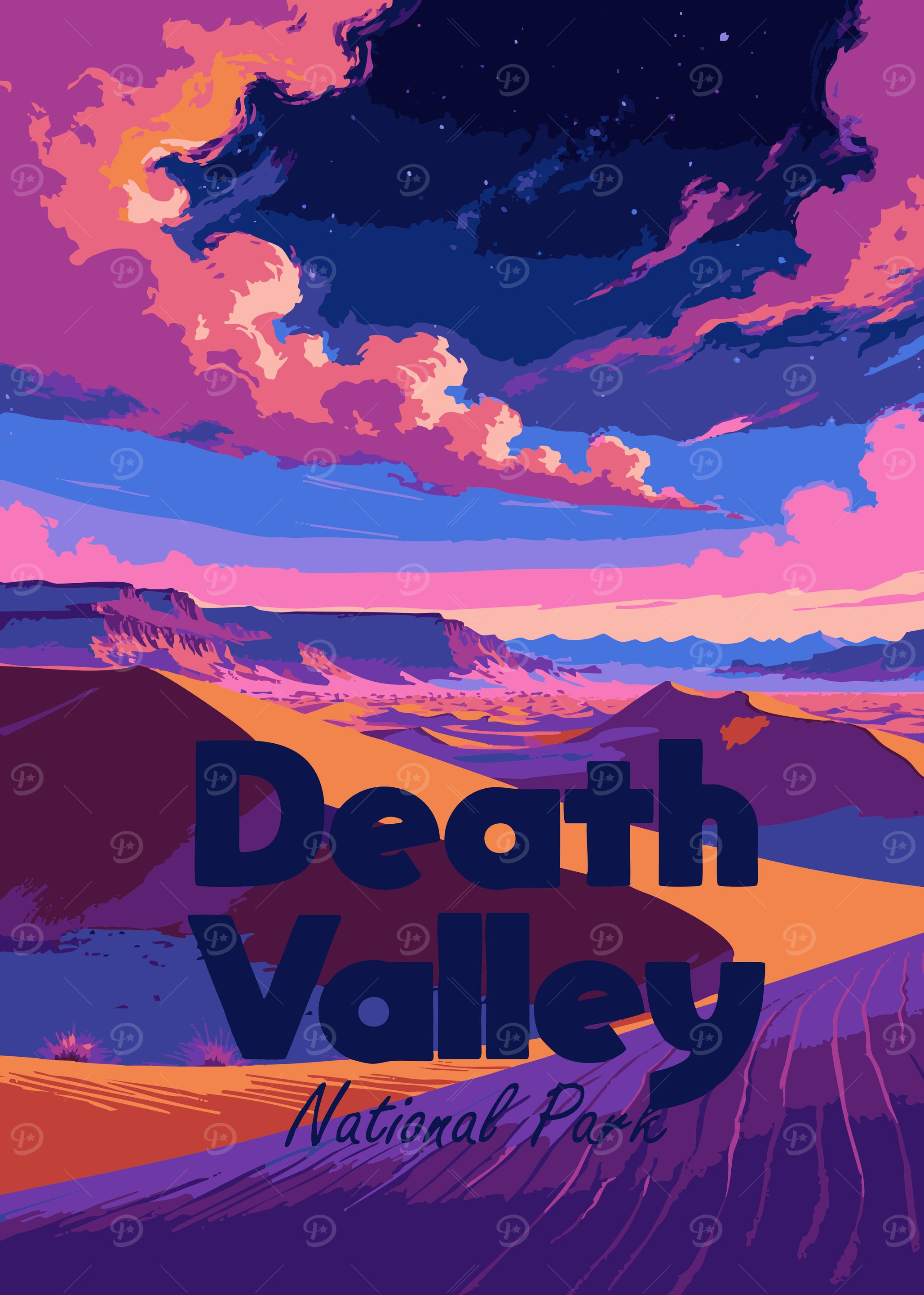 Death Valley National Park Illustration