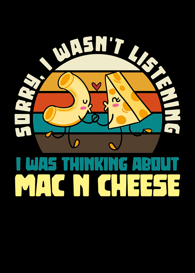 Mac N Cheese Cartoon Illustration