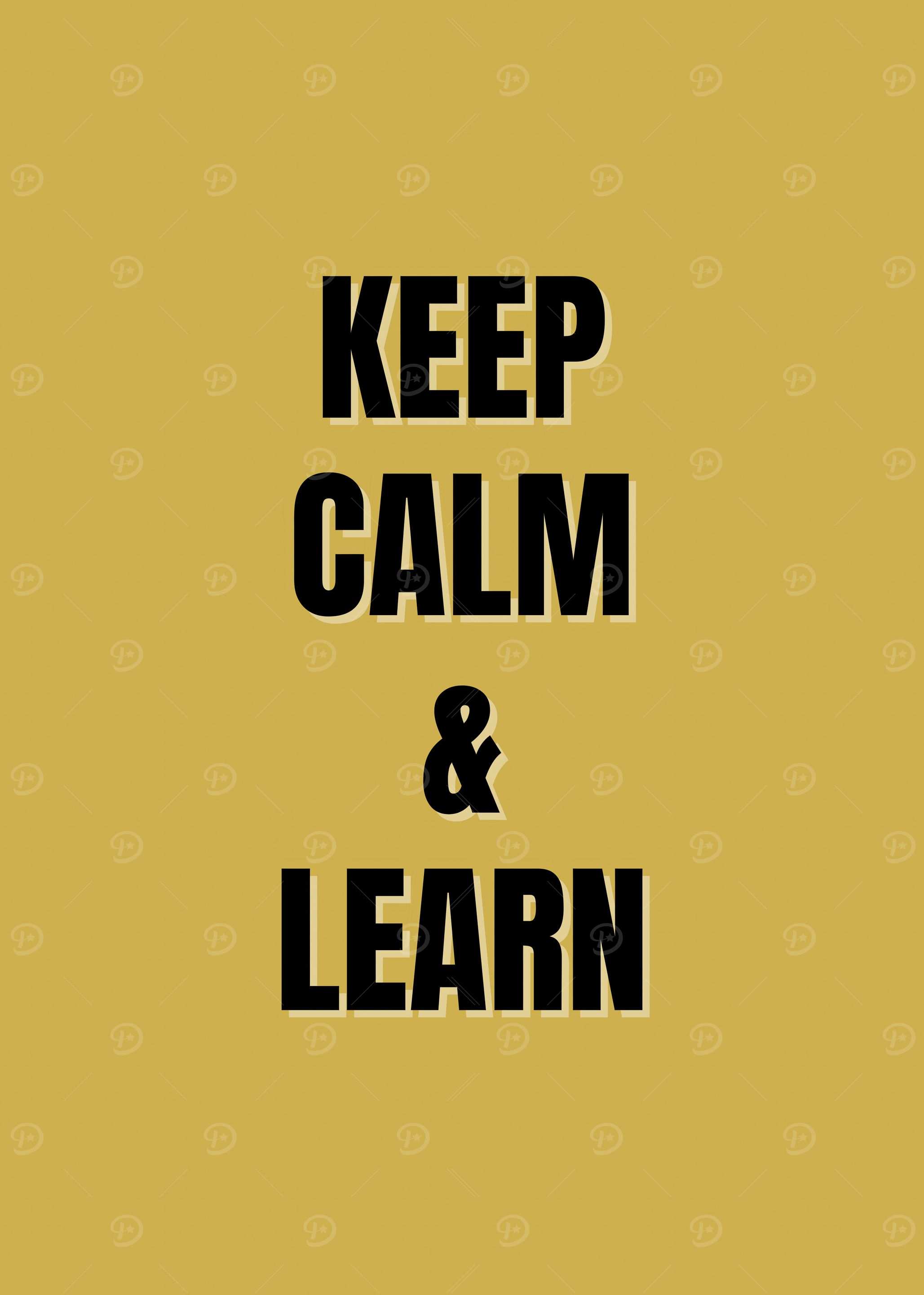 Keep Calm and Learn Poster