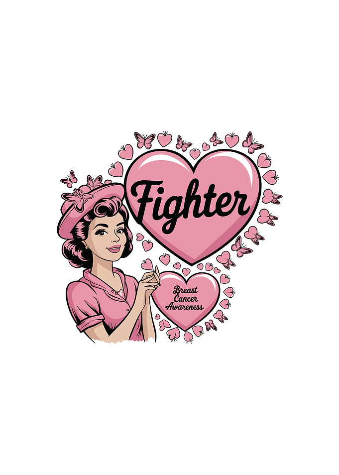 Breast Cancer Awareness Fighter woman