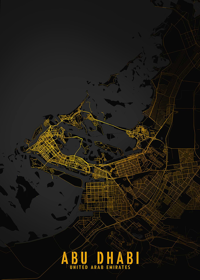 Abu Dhabi Golden City Map