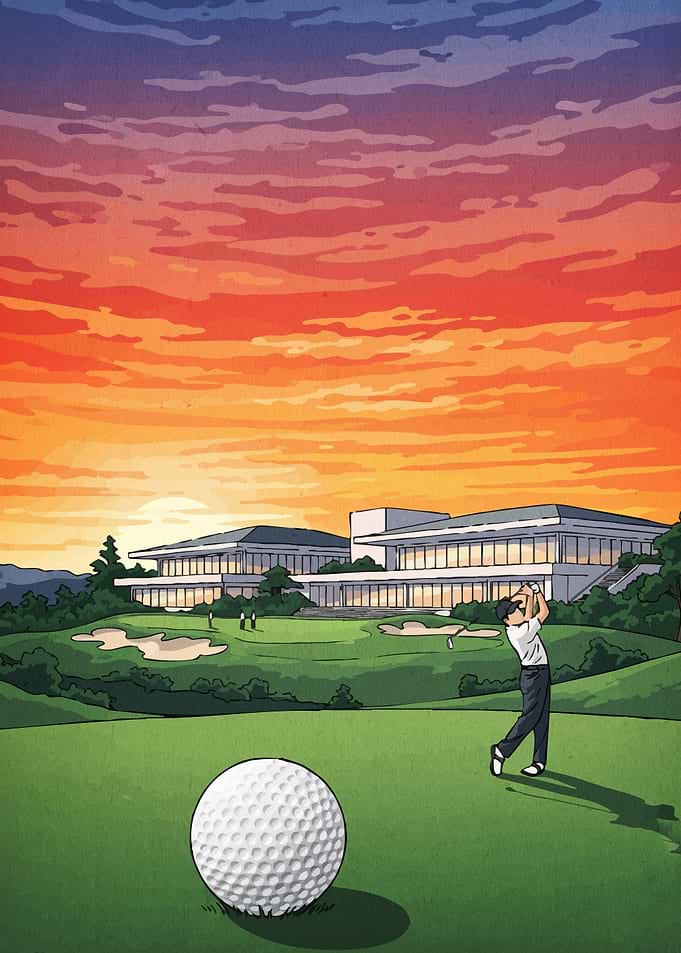 Golf Course Sunset
