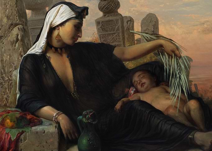Mother and Child in Middle East