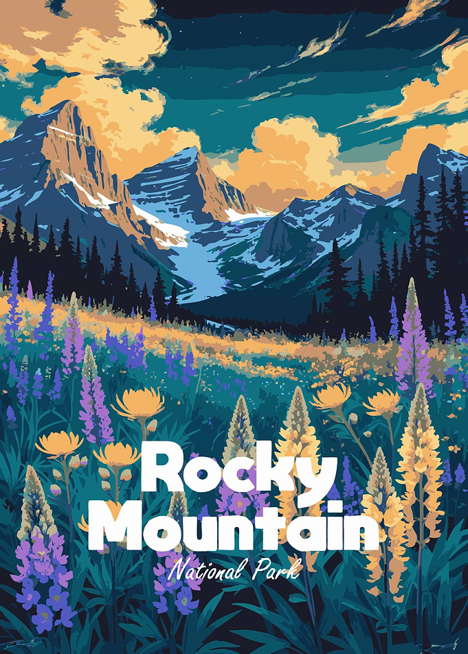 Rocky Mountain National Park Landscape Art