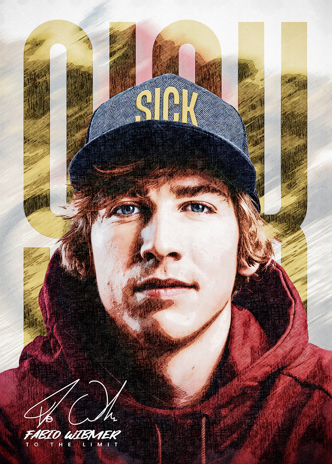 Fabio Wibmer Portrait with 'SICK' Cap