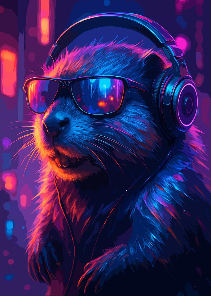 Cyberpunk Beaver