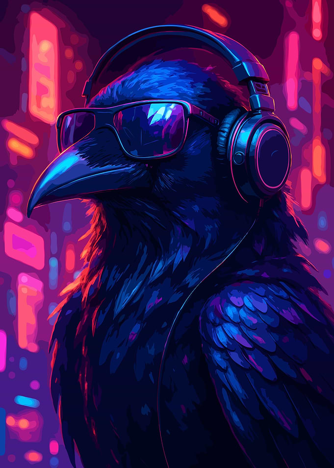 Cyberpunk Raven