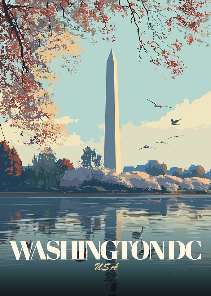 Washington DC Travel Poster