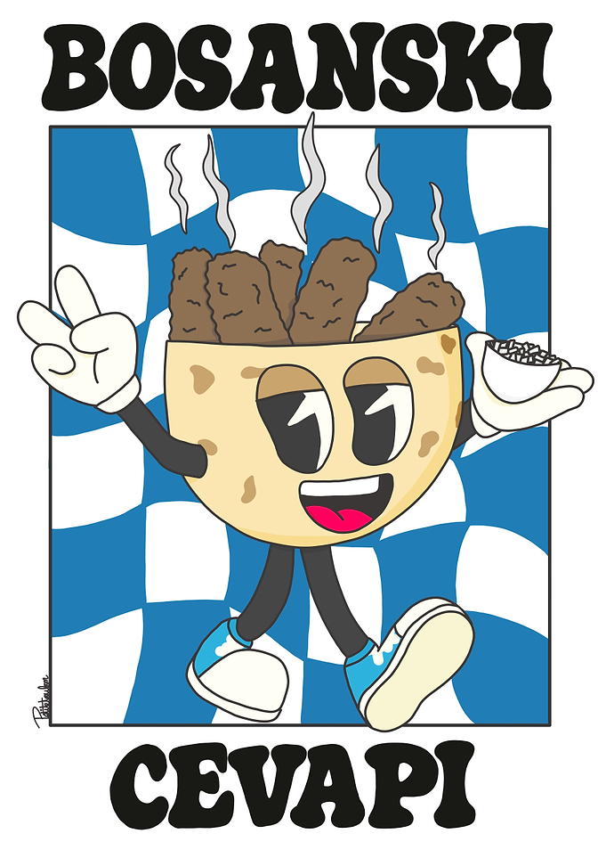 Bosanski Cevapi Cartoon Character