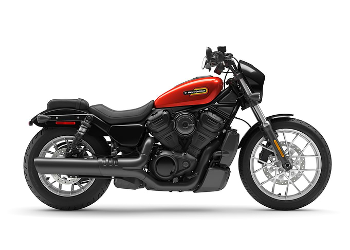 Harley-Davidson Motorcycle on White Background